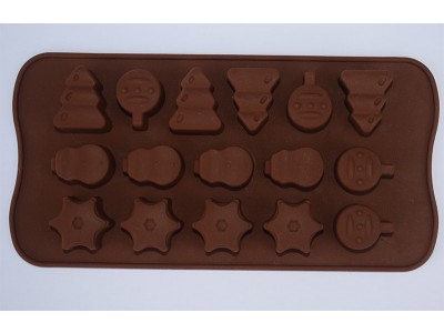 Molde silicona figuras navideñas